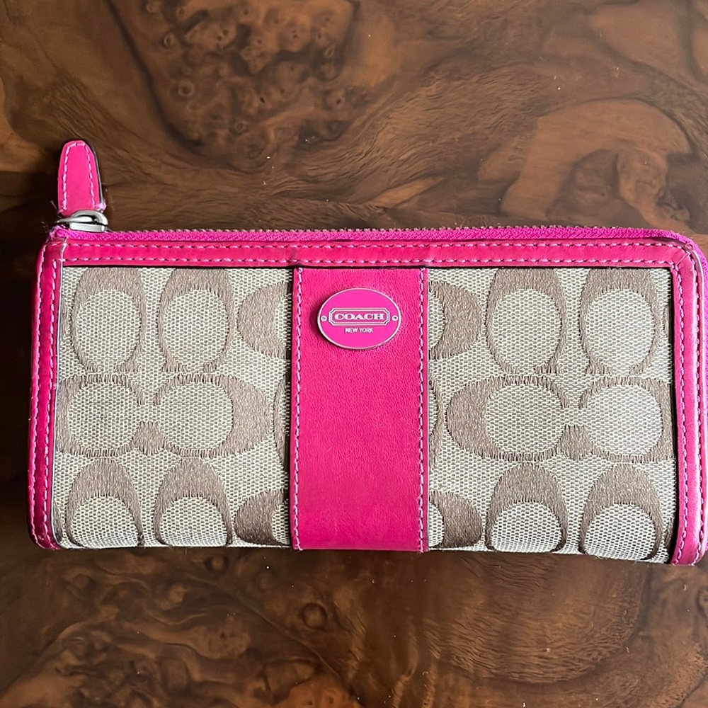 Coach Zip Around Wallet